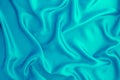 Wave light blue silk or satin fabric background