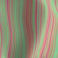 Wave-like multi colored striped background. Floating lines modern abstract art. 3d rendering digital illustration