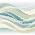 Wave-like patterns in soft shades of blue, green, and beige blend Royalty Free Stock Photo