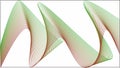 Wave line curved lines transitioning from green to red Royalty Free Stock Photo