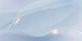 Abstract soft white, gold wave line pattern and texture on light gray gradient background. Vector element smooth line design