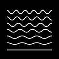 Wave line and wavy zigzag pattern lines. Vector Royalty Free Stock Photo