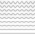 Wave line and wavy zigzag pattern.