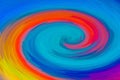 Wave mix line aqua blue abstract background whirlpool movement red orange yellow base design Royalty Free Stock Photo