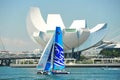 The Wave, Muscat sailing at Extreme Sailing Series Singapore 2013
