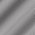 Wave Oblique Smooth Lines Pattern in Vector