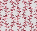 Japanese Red Ivy Pattern Royalty Free Stock Photo