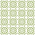 Japanese Green Chrysanthemum Art Seamless Pattern