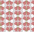 Japanese Wing Flower Art Seamless Pattern