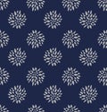 Japanese Small Chrysanthemum Seamless Pattern