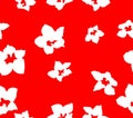 Japanese Bell Flower Seamless Pattern Royalty Free Stock Photo