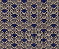 Japanese Gold Wave Seamless Pattern