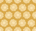 Japanese Golden Seaside Sunshine Seamless Pattern