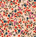 Japanese Cute Small Flower Seamless Pattern