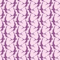 Japanese Purple Swallow Bird Seamless Pattern