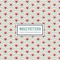 Japanese Colorful background and pattern. wave pattern