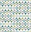 Japanese Green Hexagon Star Seamless Pattern