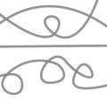 Wave pattern vector. Grayscale 3D design. Scientific wave illustration. Abstract line art.