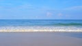 Wave at Phuket beach, Andaman Sea at noon in Thailand. Nature sky background Royalty Free Stock Photo