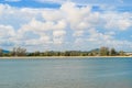 Wave at Phuket beach, Andaman Sea at noon in Thailand. Nature sky background Royalty Free Stock Photo