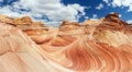 The Wave rock formation in Arizona Royalty Free Stock Photo