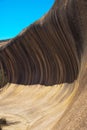 Wave Rock Formation Near Hayden, Australia Royalty Free Stock Photo