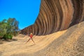 Wave Rock jumper Royalty Free Stock Photo