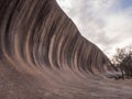 Wave Rock, Western Australia at sunset Royalty Free Stock Photo