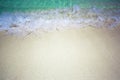 Wave & Sand beach background Royalty Free Stock Photo