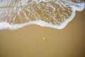 Wave on the sand beach