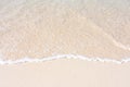 Wave on a sandy beach Royalty Free Stock Photo