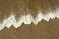 Wave and Sandy Beach Royalty Free Stock Photo