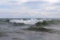 Sea wave hitting the shore