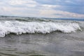 Sea wave hitting the shore