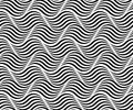 WAVE SEA SEAMLESS VECTOR PATTERN. PARALLEL STRIPED LINES. MONOCHROME TEXTURE