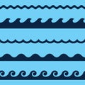 Wave seamless pattern Royalty Free Stock Photo