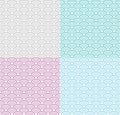 wave seamless pattern set Royalty Free Stock Photo