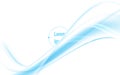 Wave smooth fluid line curve pattern design texture technology innovation concept background