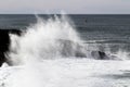 Wave Splashing Against Lava Rock Depoe Bay Oregon