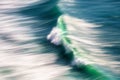 wave splashing with panning technique Royalty Free Stock Photo