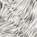 Wave Stripe Background. Grunge Line Textured Pattern Royalty Free Stock Photo