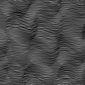Wave Stripe Background. Line Textured Pattern Royalty Free Stock Photo