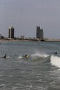 Wave of tarkwa bay beach , lagos Royalty Free Stock Photo