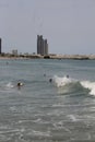 Wave of tarkwa bay beach , lagos Royalty Free Stock Photo