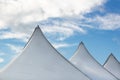 Wave of tent tops Royalty Free Stock Photo