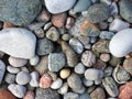 Wave-tossed Pebbles on the Shore of the Isle of Iona, Scotland Royalty Free Stock Photo