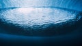 Wave underwater. Ocean in underwater. Perfect surfing barrel wave Royalty Free Stock Photo