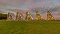 The wave in Vejle a panorama of a futuristic building complex Royalty Free Stock Photo