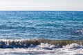Wave on the water of the Black Sea in Sochi, Krasnodar Territory, Russia