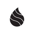 Wave water droplet fluid icon Royalty Free Stock Photo